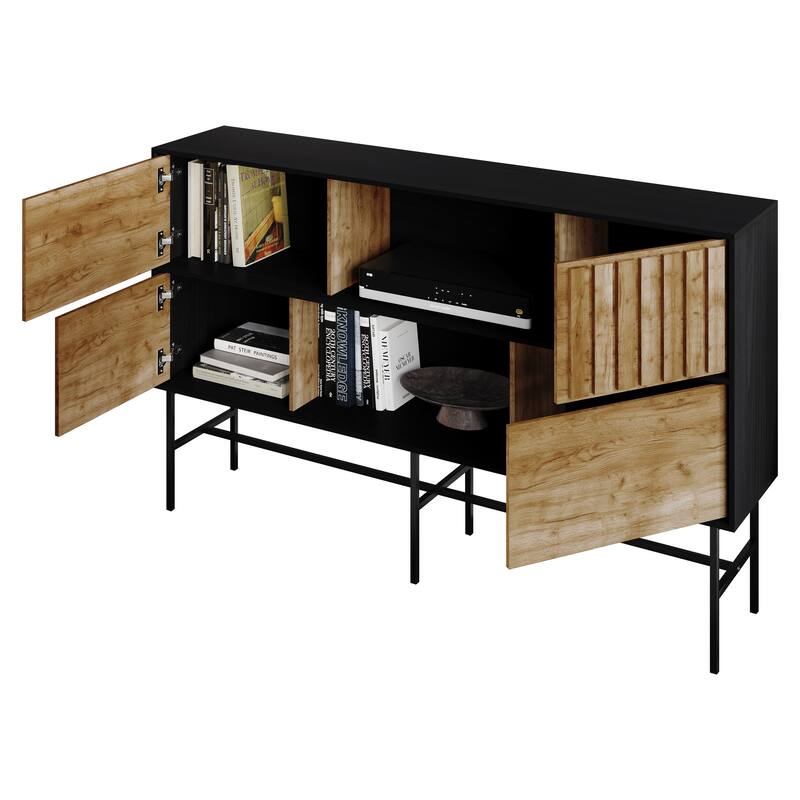 CraftPorch Modern Wooden TV Stand Console