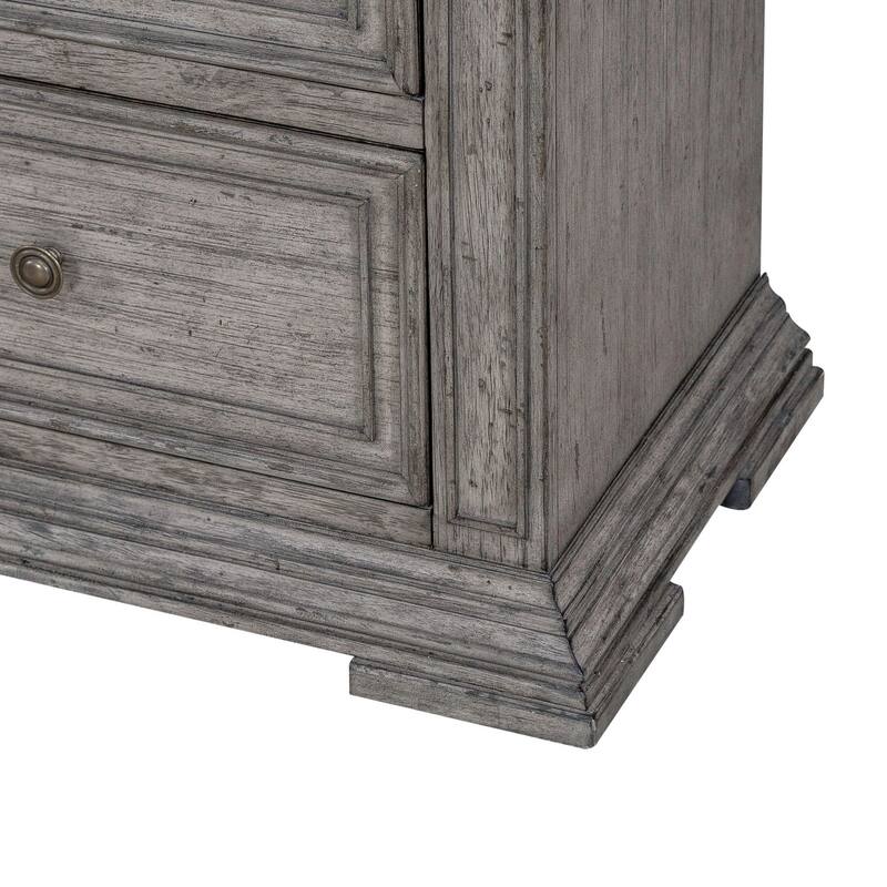 Big Valley Graystone Nightstand with Charging Station
