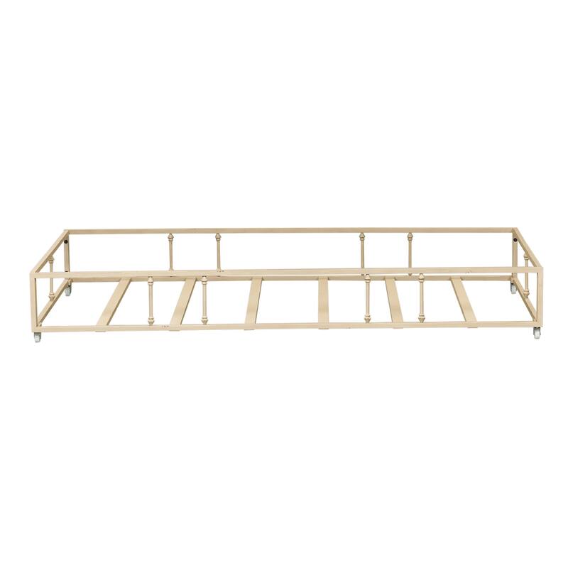 Vintage Series Distressed Metal Twin Metal Trundle
