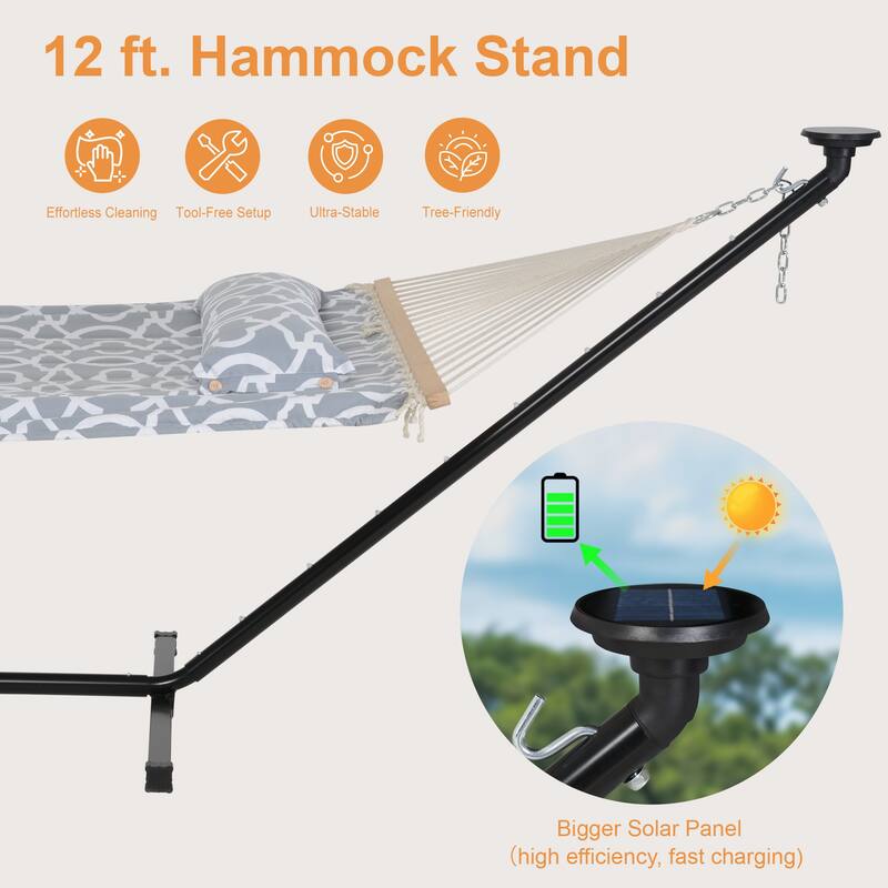 12 ft. Hammock with Stand - 149.6*55.1*45.3