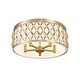 preview thumbnail 2 of 8, Z-Lite 1948F20 Harden 5 Light 21" Wide Flush Mount Drum Ceiling