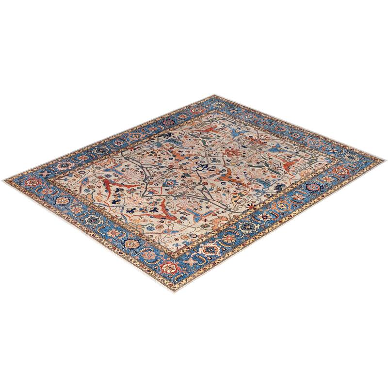 Serapi One-of-a-Kind Hand-Knotted Area Rug - Gray - 7' 10" x 9' 9"