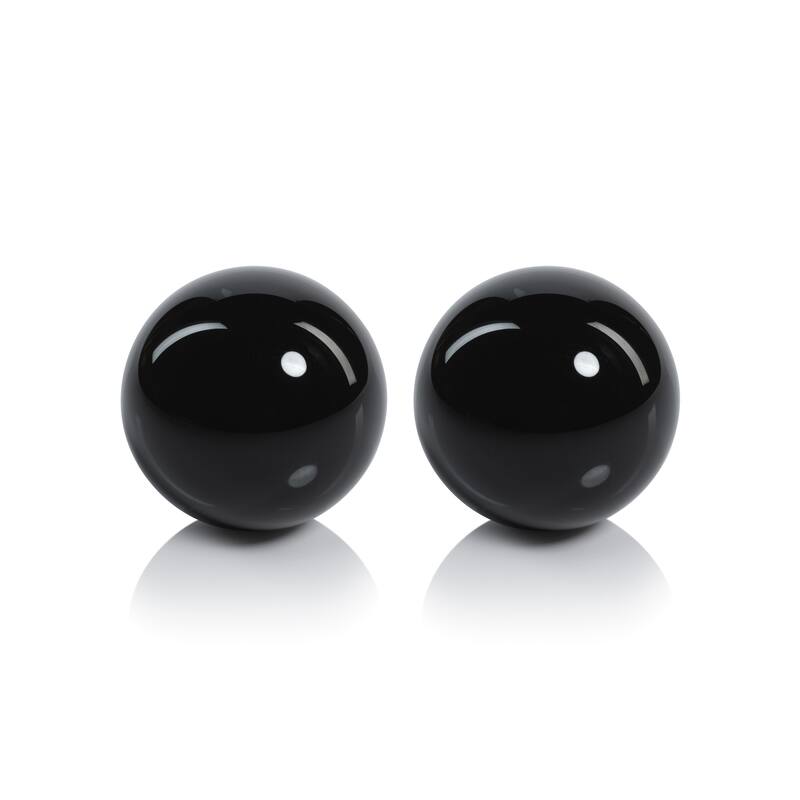 Noyon Crystal Glass Fill Decorative Balls, Set of 2