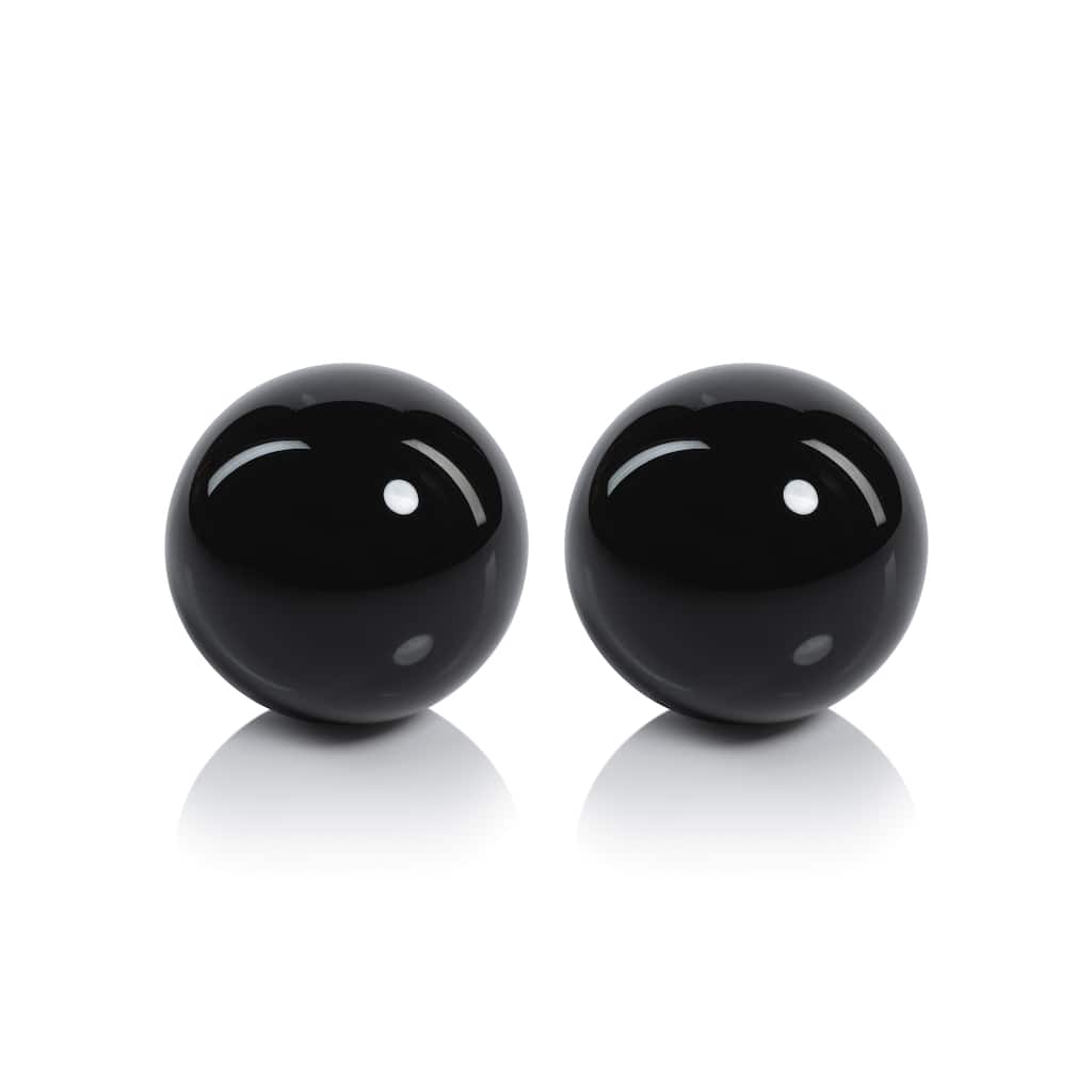 Noyon Crystal Glass Fill Decorative Balls, Set of 2