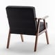 preview thumbnail 72 of 83, Homy Casa Mid-Century Modern Accent Chair, Solid Wood Frame, Extra-Thick Backrest, Wingback Lounge Chair Indoor