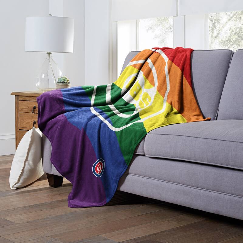 MLB Pride Series Chicago Cubs Silk Touch Throw Blanket