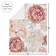 preview thumbnail 4 of 3, Boho Shabby Chic Floral Girl Baby Receiving Security Swaddle Blanket Ivory Bohemian Vintage Garden Watercolor Flower Elegant