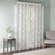 preview thumbnail 11 of 32, Madison Park Leilani Palm Leaf Burnout Window Curtain Sheer