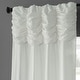 preview thumbnail 48 of 70, Exclusive Fabrics Single Ruched Faux Solid Taffeta Curtain (1 Panel)