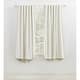preview thumbnail 35 of 38, Lauren Ralph Lauren Waller Blackout Back Tab/Rod Pocket Single Curtain Panel 52x63 - Snowflake