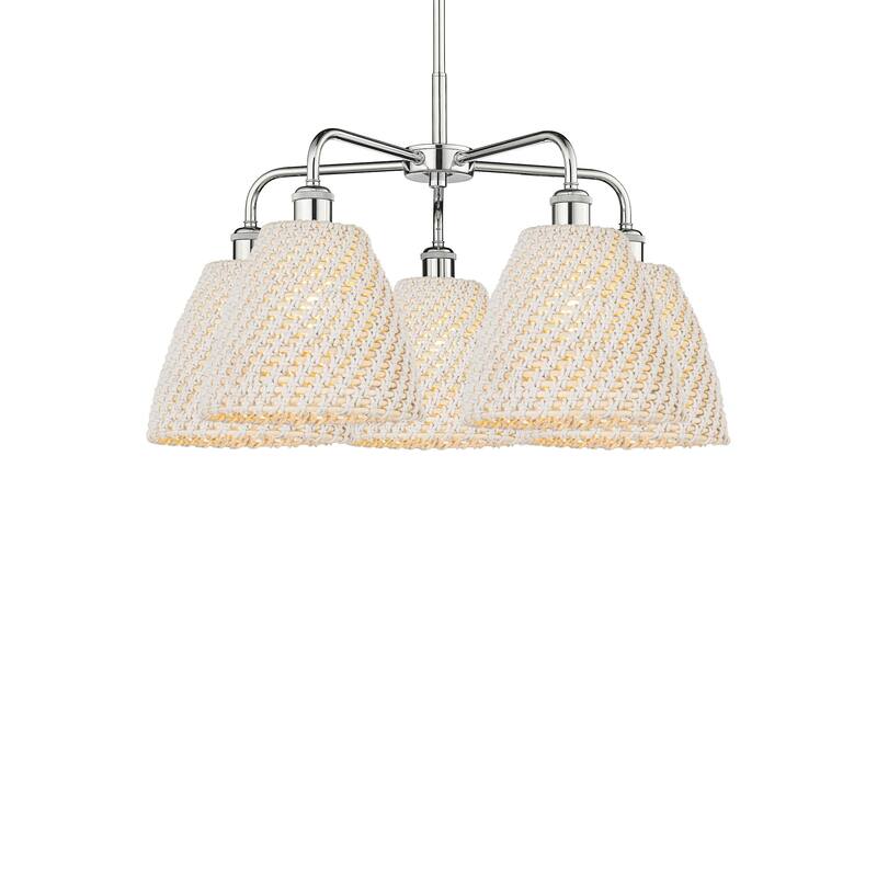 Innovations Lighting 516-5CR-17-28 Bristol Natural Chandelier Bristol - Polished Chrome / Natural