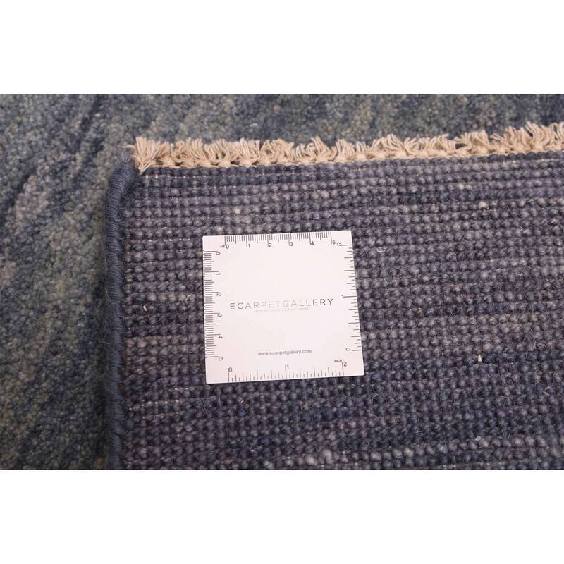 ECARPETGALLERY Hand-knotted Pak Finest Gabbeh Light Denim Blue Wool Rug - 4'0 x 6'0