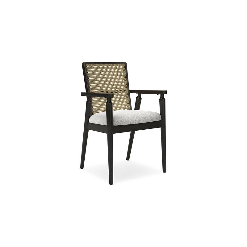 Signature Design by Ashley Galliden Black/Gray Dining Arm Chair - 22.13"W x 22.38"D x 35.13"H