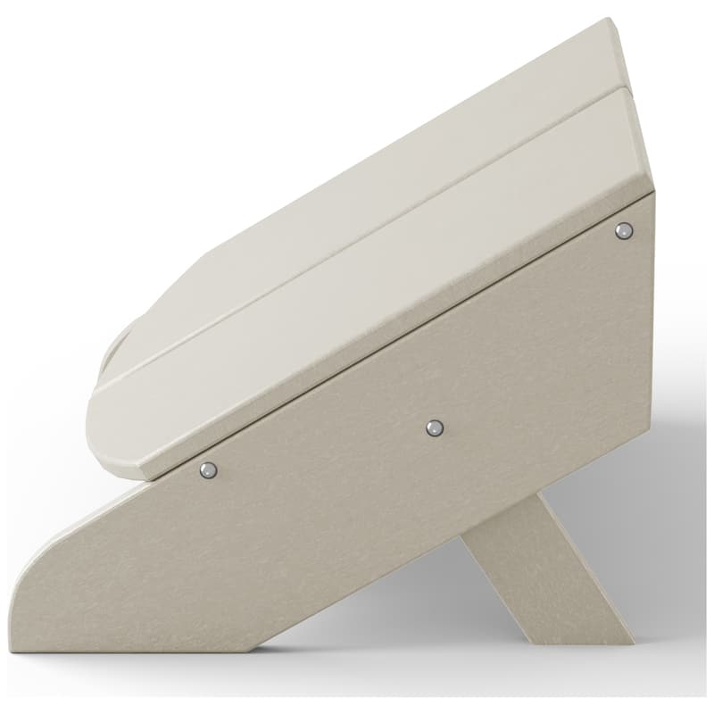 Coastin Modern Poly Adirondack Chair With Ottoman (Set of 2)