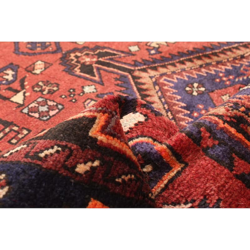 ECARPETGALLERY Hand-knotted Andelz Dark Red Wool Rug - 3'11 x 6'5