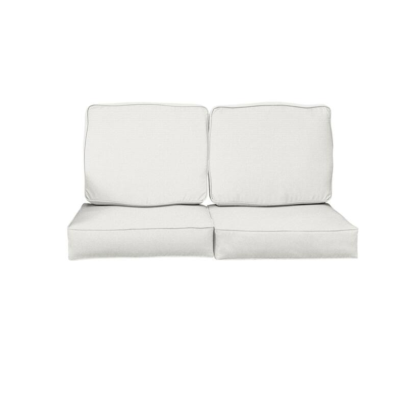 Sorra Home Outdura Rumor Indoor/Outdoor Deep Seating Loveseat Cushion Set