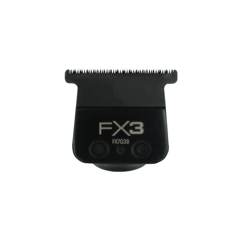 10x BaByliss Pro FX3 Titanium Carbon-Nitride Standard-Tooth Ultra-Thin Replacement T-Blade #FX703B - Black