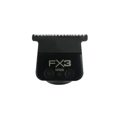 BaByliss Pro FX3 Titanium Carbon-Nitride Standard-Tooth Ultra-Thin Replacement T-Blade #FX703B - Black