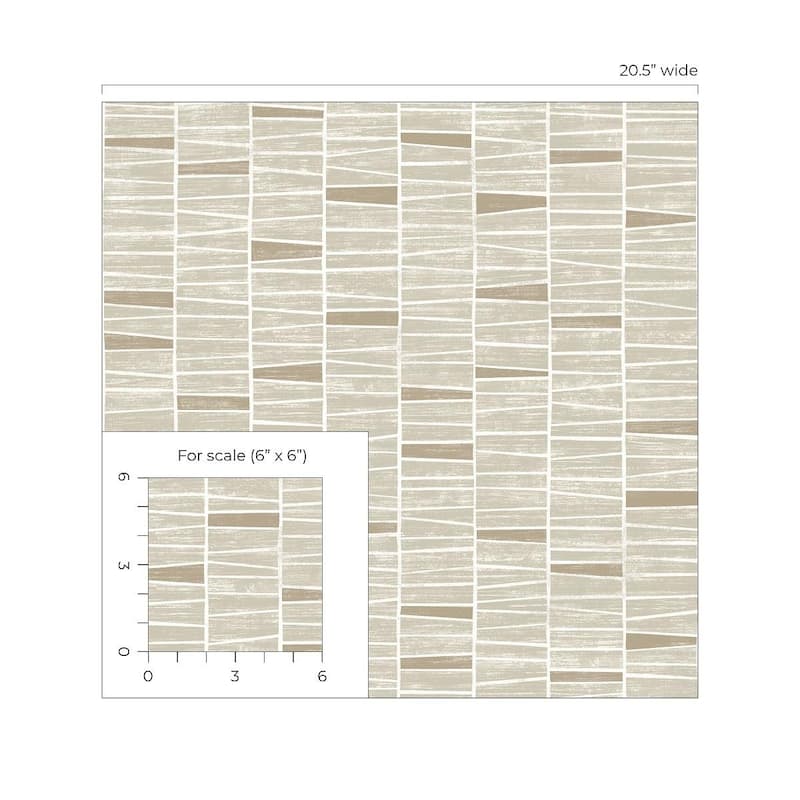 Stacy Garcia Home Organic Stripe Peel and Stick Wallpaper