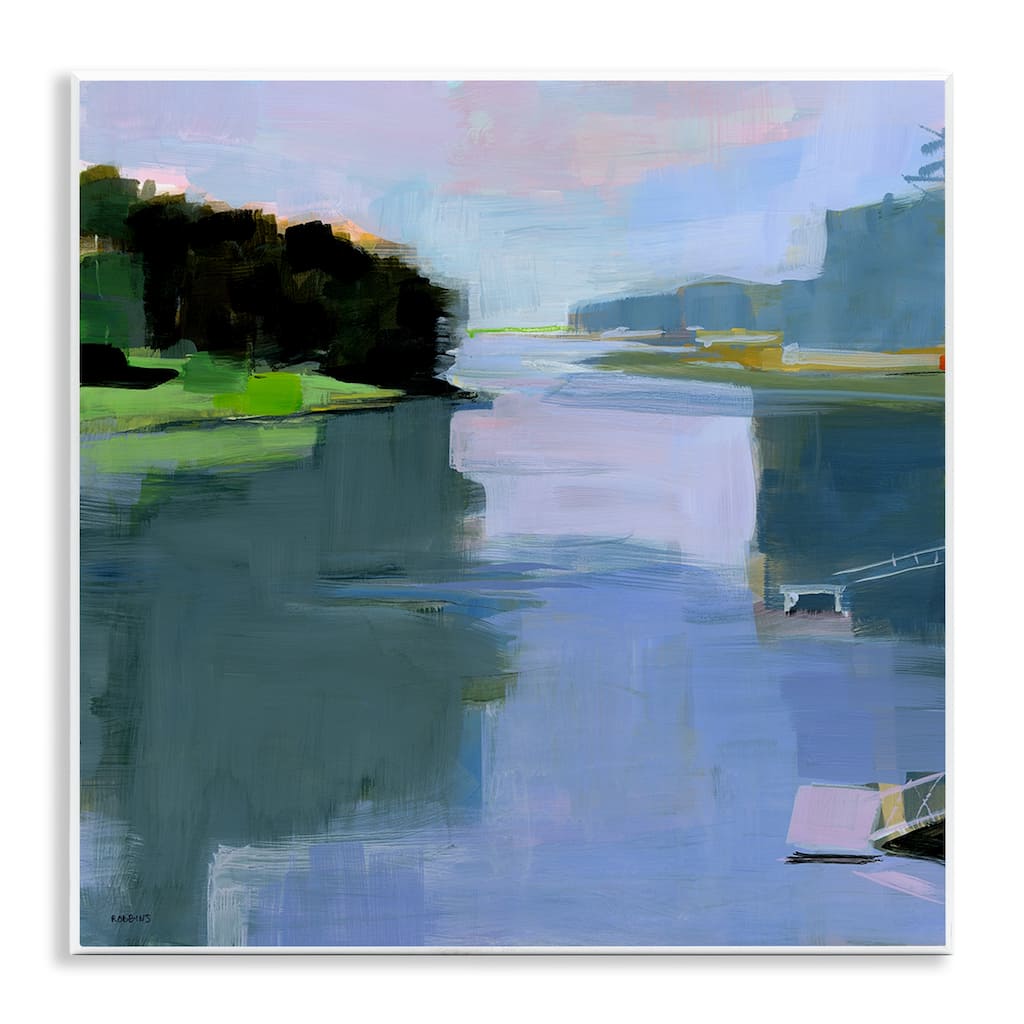 Stupell Water Reflection Abstract Wall Plaque Art Design By Kathleen Robbins