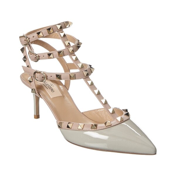 valentino rockstud patent leather pumps