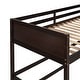 preview thumbnail 8 of 11, Espresso Twin Size Solid Wood Loft Bed with Ladder and Fence for Bedroom, Boys and Girls