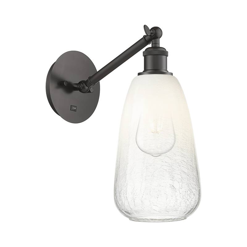 Innovations Lighting 317-1W-13-6 Brookhaven Almond Sconce Brookhaven - Oil Rubbed Bronze / Opal