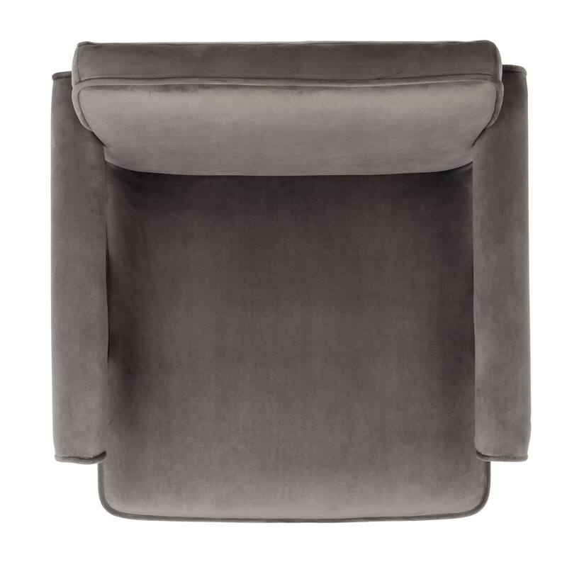 SAFAVIEH Arie Mid-Century Walnut Wood Arm Chair - 23.2" Wx 24" L x 29.9" H - 23Wx24Dx30H