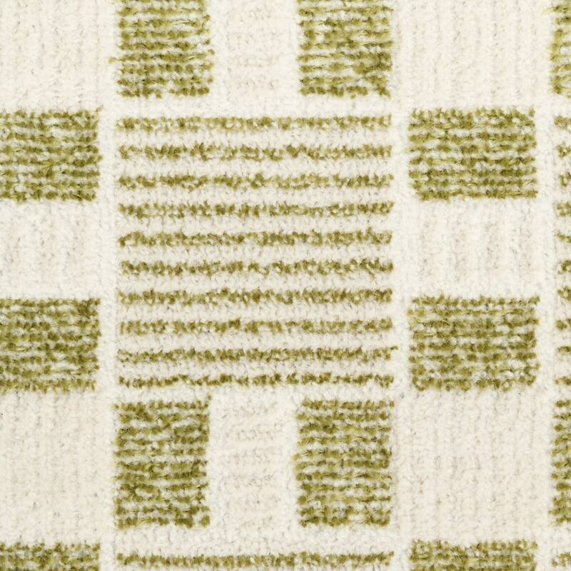 Nourison Nordic Indoor only Green Geometric Area Rug