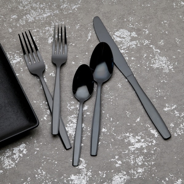 Nambe AURA Stainless Steel Flatware Set - 18/10 Glossy Silverware, Used In Great Condition | Pattern Choice Available