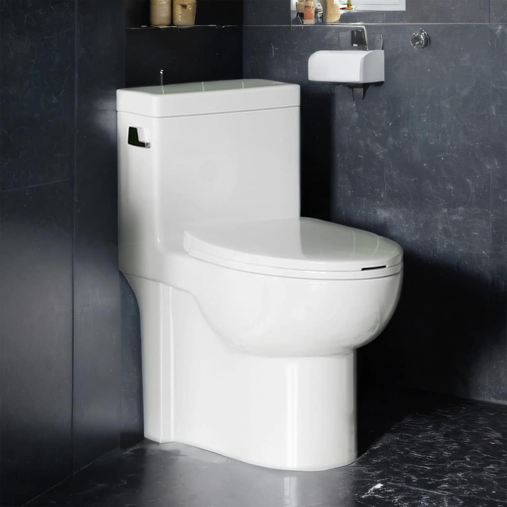 1.28GPF One-Piece Toilet, Elongated ADA, Side Flush, 1000g MAP, White