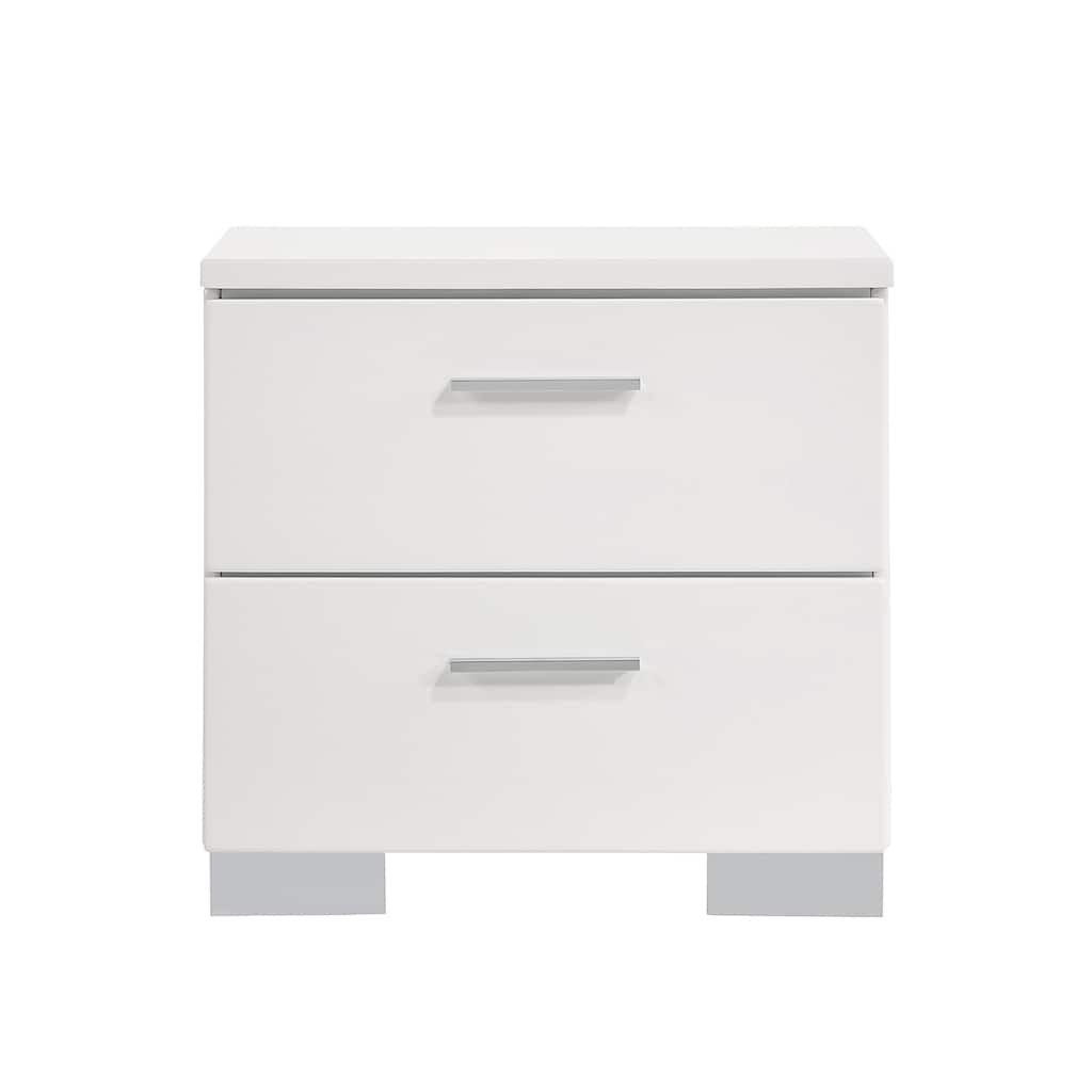 2-drawer NightstandHigh Gloss