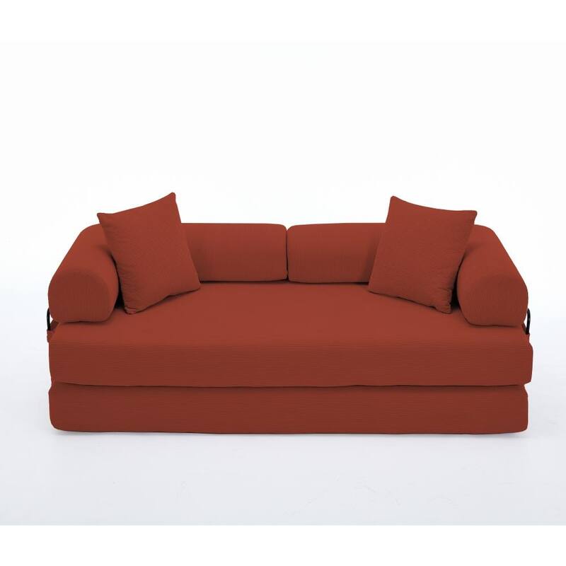 78.5" 4-in-1 Folding Convertible Out King Size Sleeper Sofa Bed