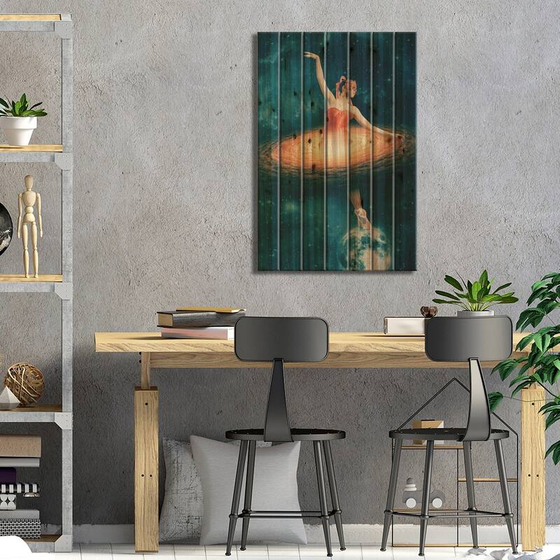 Prima Ballerina Assoluta Print On Wood by Paula Belle Flores - Multi-Color