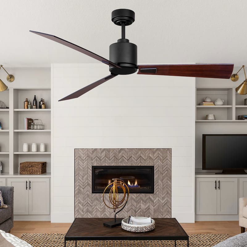 iLIVING 56" Quiet BLDC Indoor Ceiling Fan w/ Remote, 6 Speeds 6300 CFM