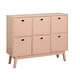 preview thumbnail 13 of 19, Simple Living Jamie Mid-century Modern 6-door Storage Cabinet