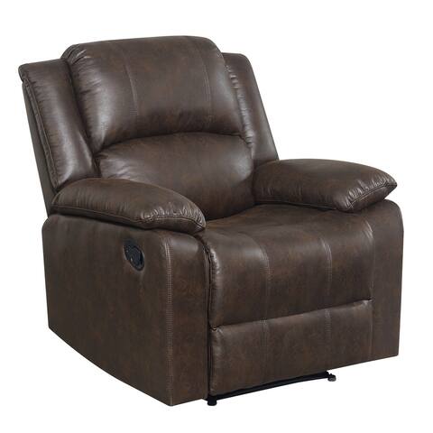 Connor Manual Recliner in Faux Leather