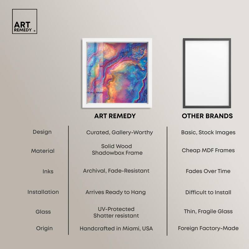 Glittering Spectrum II Shadowbox by Art Remedy