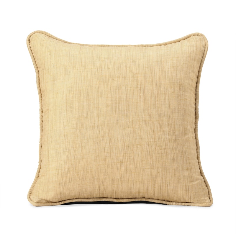 Exclusive Fabrics Faux Designer Shantung Faux Silk Cushion Cover (Set of 2)