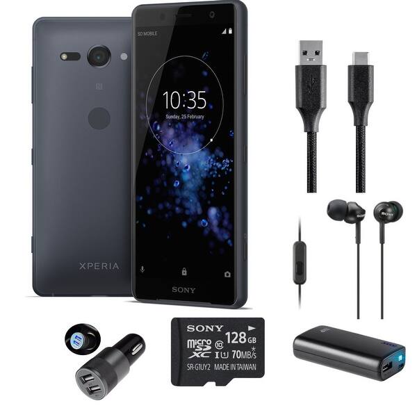 Sony Xperia Xz2 Compact Unlocked Smartphone Black Performance Bundle Overstock