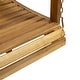 preview thumbnail 8 of 16, Tasmania Outdoor Aacia Wood Porch Swing by Christopher Knight Home