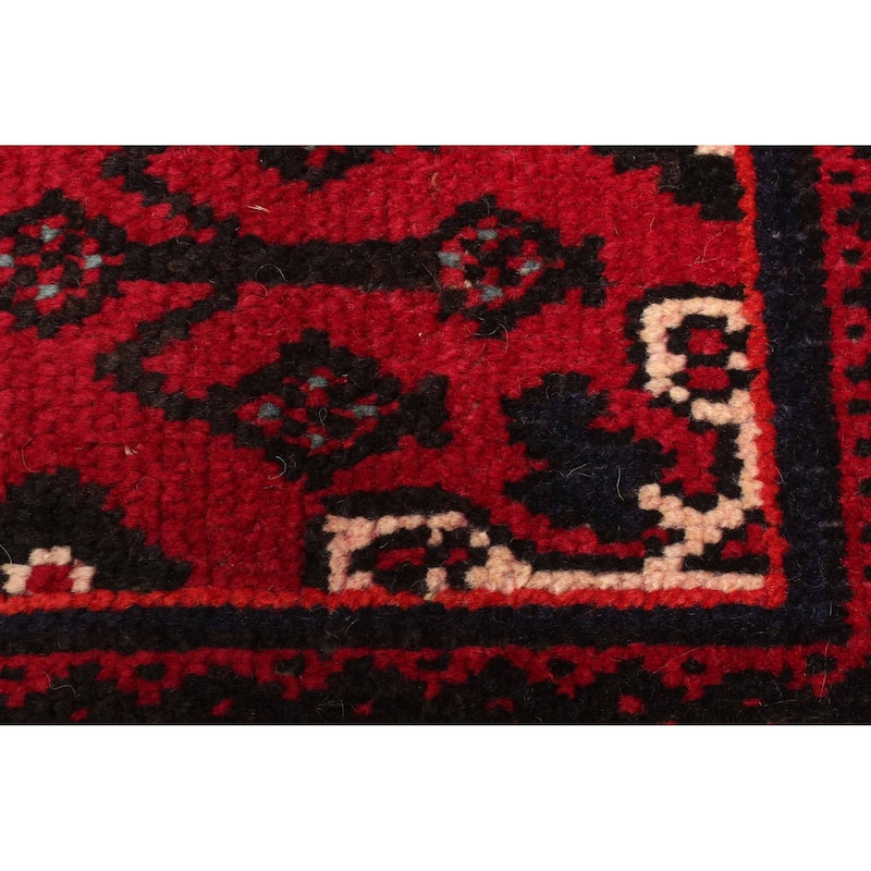 ECARPETGALLERY Hand-knotted Anadol Dark Red Wool Rug - 4'3 x 6'8