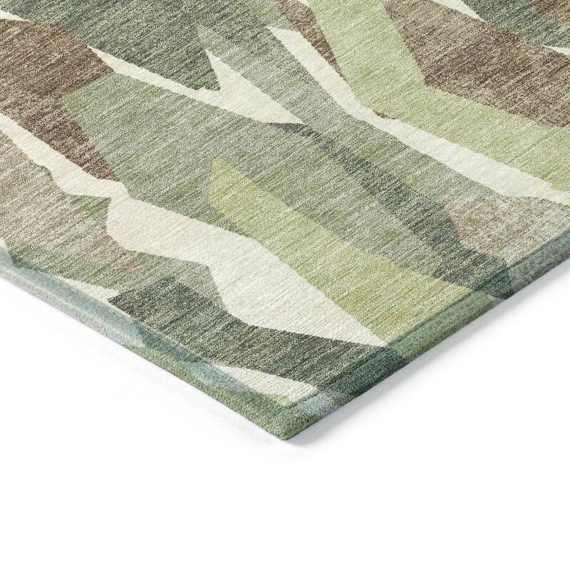 Machine Washable Indoor/ Outdoor Contemporary Dylan Chantille Rug