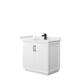 Option White, Black Trim, White Cultured Marble Top
