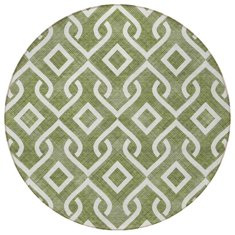 HomeRoots Geometric Transitional Rectangle Outdoor Rug