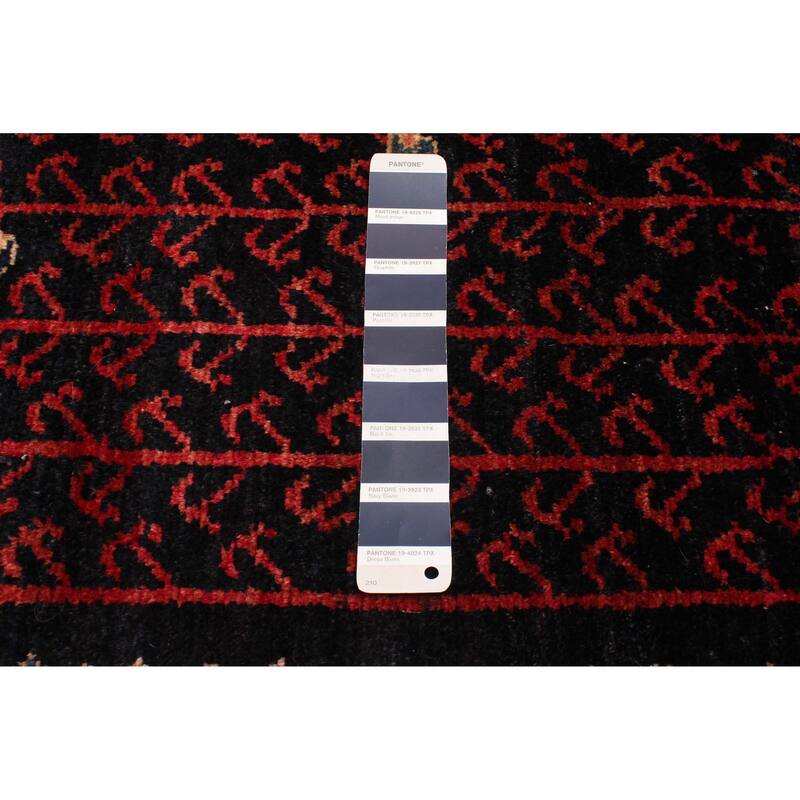 ECARPETGALLERY Hand-knotted Anatolian Vintage Dark Navy Wool Rug - 4'9 x 9'1