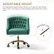 preview thumbnail 24 of 109, Modern Velvet Tufted Office Chair with Gold Metal Base by HULALA HOME