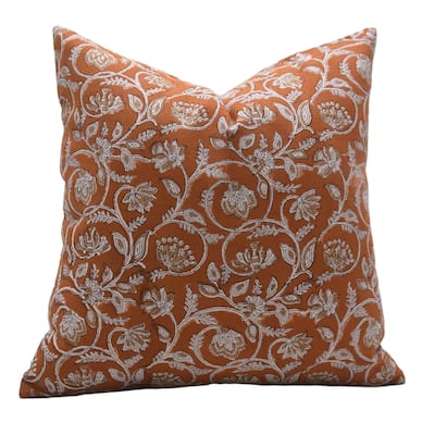 Fabdivine Cotton Outdoor Decorative Boho Design Block print pillow cover