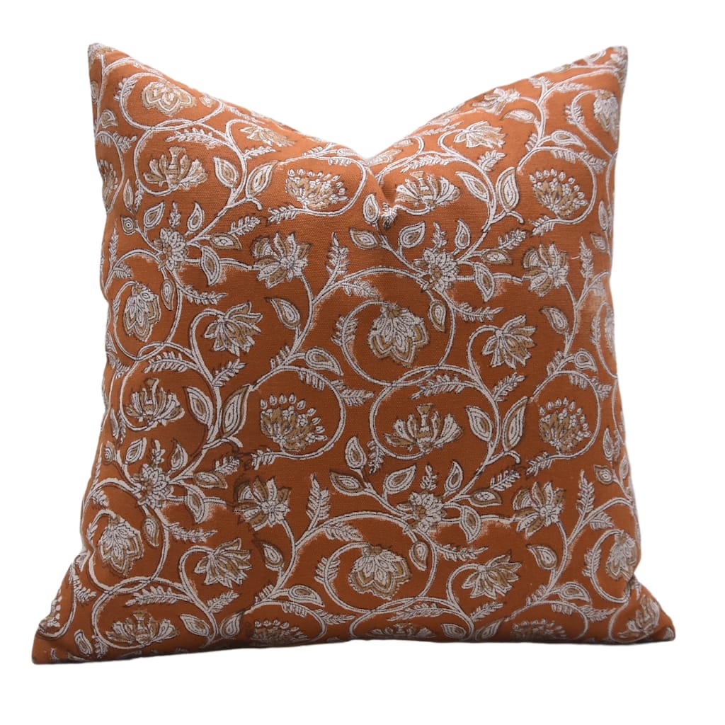 Fabdivine Cotton Outdoor Decorative Boho Design Block print pillow cover
