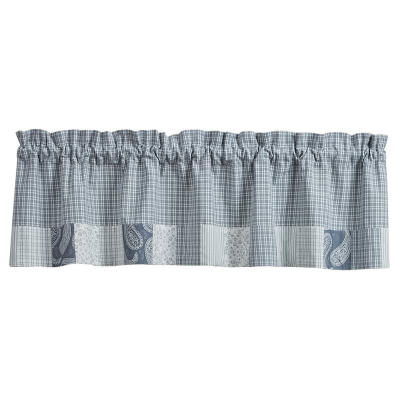 Park Designs Jubilee Lined Patchwork Valance 60” x 14” - 60" X 14"